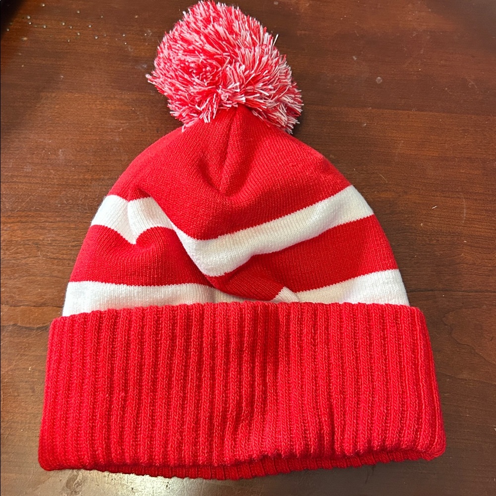 Under Armour Red and White Knit Beanie - Picture 2 of 6